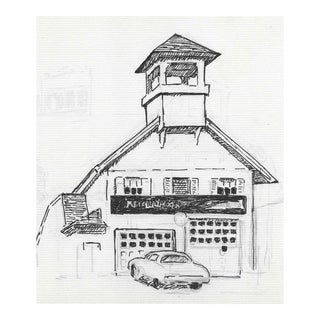 Hayward Cirker Architectural Drawing For Sale