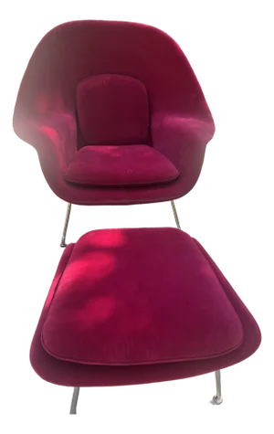 Womb Chair with Ottoman attributed to Eero Saarinen for Knoll