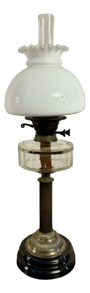 Antique Victorian Oil Lamp, 1880