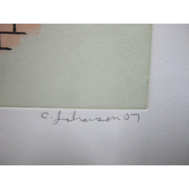 Contemporary Chris Johanson Signed Limit Ed Aquatint Print Perceptions #6 Let It All Go Away For Sale - Image 3 of 6