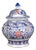 Vintage Chinese Ceramic Pot Qing Dynasty Qianlong Marked Blue and White Underglaze Red Porcelain Ginger Jar Hand Painted Flowers Pattern For Sale