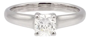 Tiffany & Co. .54 Ct Lucida Cut Diamond Engagement Ring G-H, Vvs2-Vs1 Igi Cert, Size 4.5