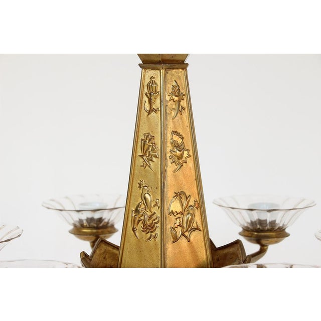 Chandelier with Bird Motifs in the style of Dagobert Peche, 1920s For Sale - Image 11 of 18