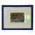 1990s Signed Peter Lee "Cable Car San Francisco" Framed Miniature Print, Blue Wood Frame For Sale