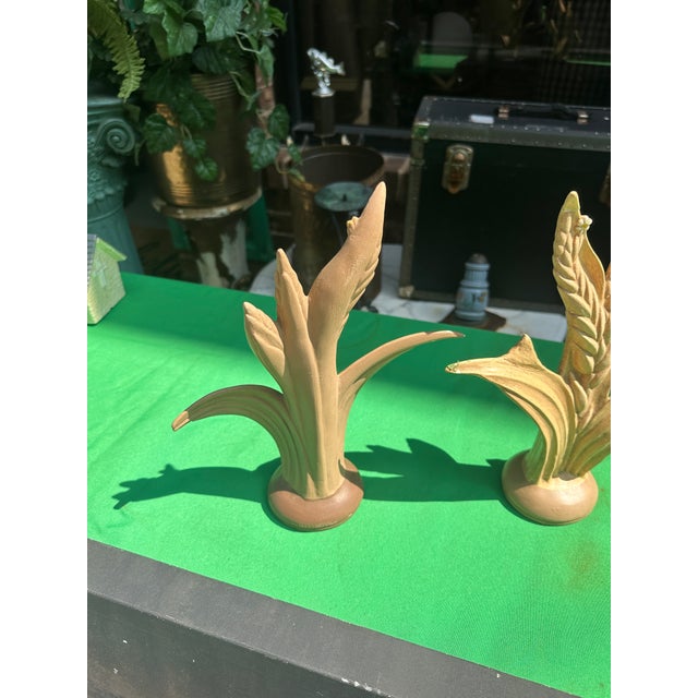 Pair of Vintage Ceramic Wheat Figurines For Sale - Image 4 of 7