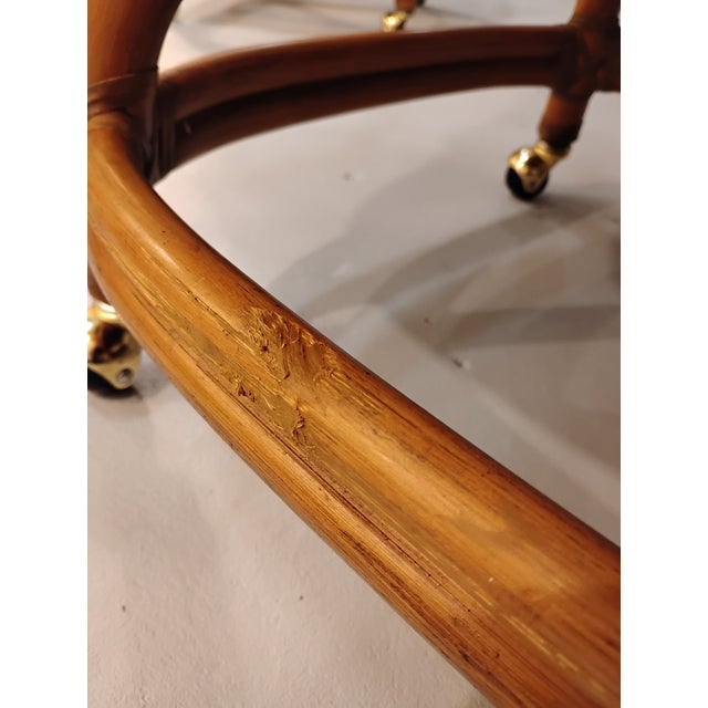 Mid 20th Century Ficks Reed Mid Century Rattan Dining Set With Table, 5 Pieces For Sale - Image 12 of 17