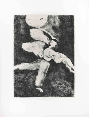 Marc Chagall, The Creation of Man, Etching, 1956