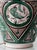 Mid-20th Century Spanish Revival Green Ceramic Table Lamp with Silk Shade, 1970s For Sale - Image 9 of 18