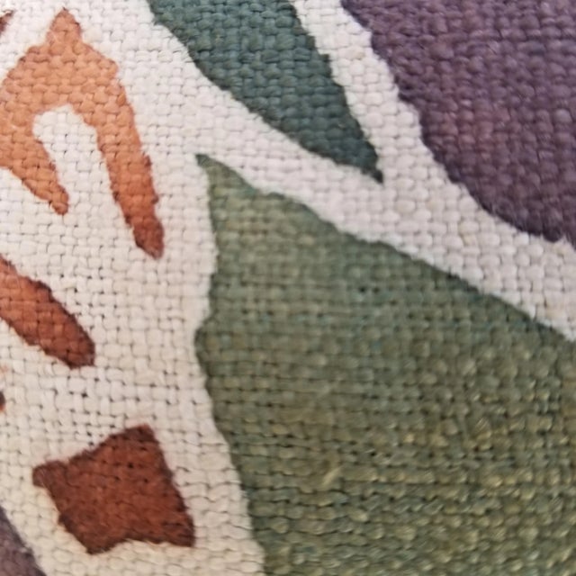 Hand Woven Floral Batik Hill Tribe Pillow For Sale - Image 4 of 5