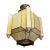 Antique Large Slag Glass Lantern Chandelier For Sale