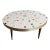 Vintage Mosaic Tile Round Coffee Table For Sale