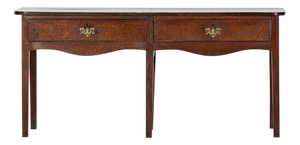 18th Century English Country Oak Dresser Base, 1780s