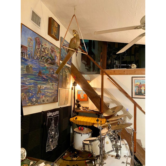 Vintage Large Sergio Bustamante Style Parrot Sculpture For Sale - Image 11 of 11