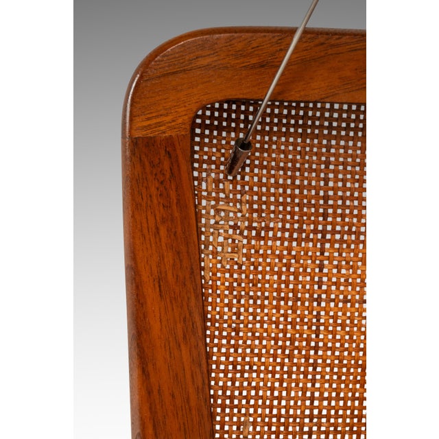 Set of Two (2) Rare Mid-Century Modern Caned Lounge Chairs in Walnut Attributed to Kipp Stewart for Directional, Usa, C. 1950s For Sale - Image 16 of 17