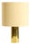 Vintage Brass Table Lamp with Wild Silk Shade from Vereinigte Werkstätten Collection, 1970s For Sale