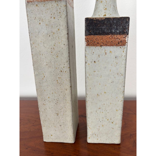 Ceramic Stone Vases by Bruno Gambone, Italy, 1970s, Set of 2 For Sale - Image 7 of 13
