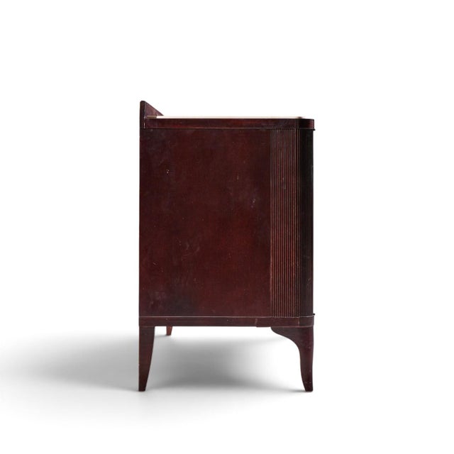 Baker Furniture Company Barbara Barry for Baker Furniture Stone and Mahogany Credenza For Sale - Image 4 of 10