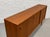 Long Mid Century Modern Teak Credenza | Danish Sliding Door Sideboard, C. 1960's For Sale - Image 9 of 13