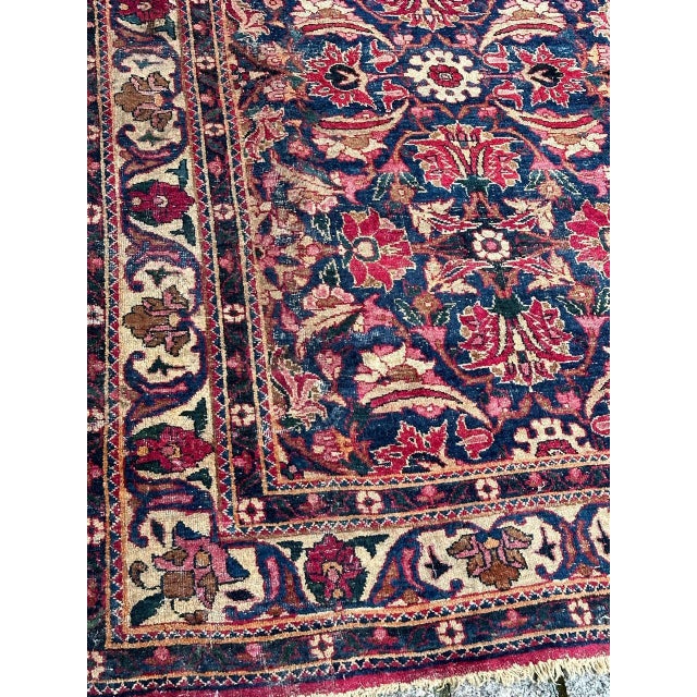 Antique Yazd Rug, 1890s For Sale - Image 5 of 18