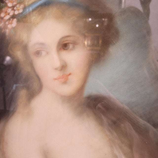 Blue After Rosalba Carriera, Allegory, 19th Century, Pastel on Paper For Sale - Image 8 of 18