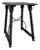 1920s Spanish Baroque Revival Oak Side Table with Barley Twist Legs and Iron Stretcher For Sale
