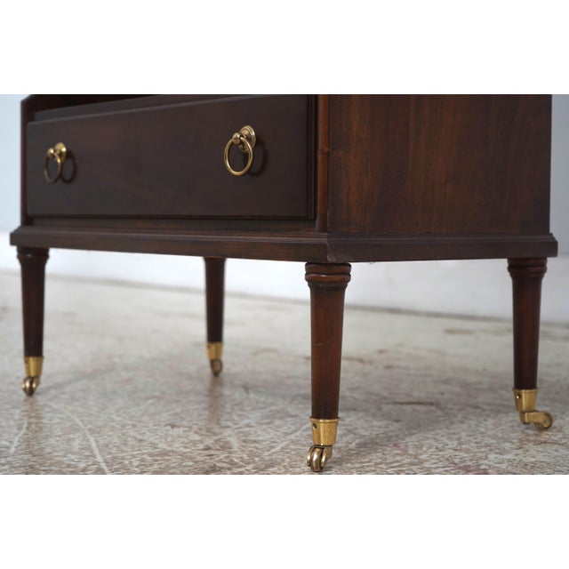 Madison Square 1 Drawer Inlaid Mahogany Bookcase For Sale - Image 9 of 15