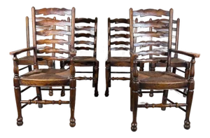 Ladder Back Dining Chairs Set of 6