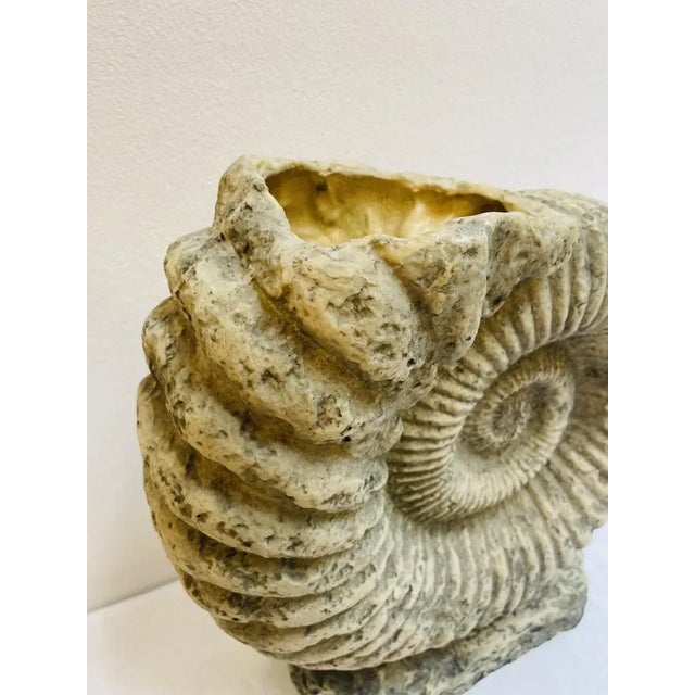 Large Ammonite Shaped Vase, 1980s For Sale - Image 3 of 10