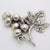 Vintage Italian Handmade Genuine Silver Grapes Flat Miniature Figurine For Sale - Image 4 of 12