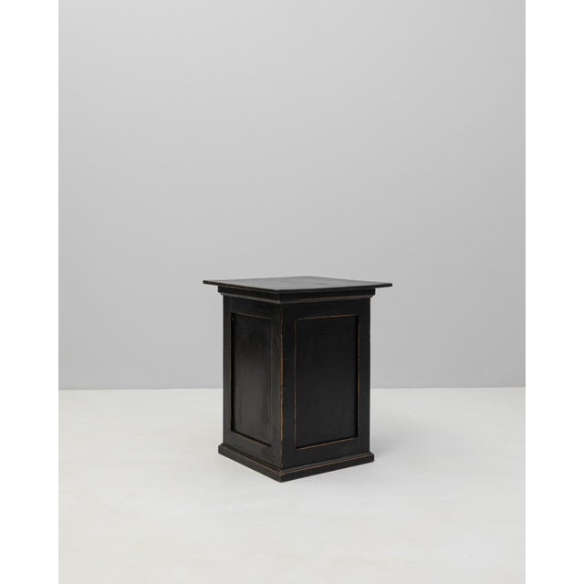 Traditional 1900s French Black Patinated Wood Pedestal For Sale - Image 3 of 18
