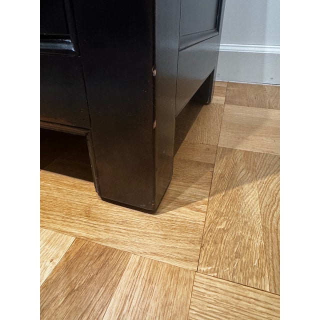 Ethan Allen Ming Small Media Cabinet in Aged Ember Black, 2017 For Sale - Image 12 of 18