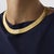 This elegant vintage diamond choker necklace is a bold 1970’s design, crafted in rich 18k yellow gold with a sleek flat...
