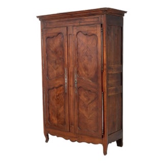 French Provincial Cherrywood Armoire, 18th Century For Sale