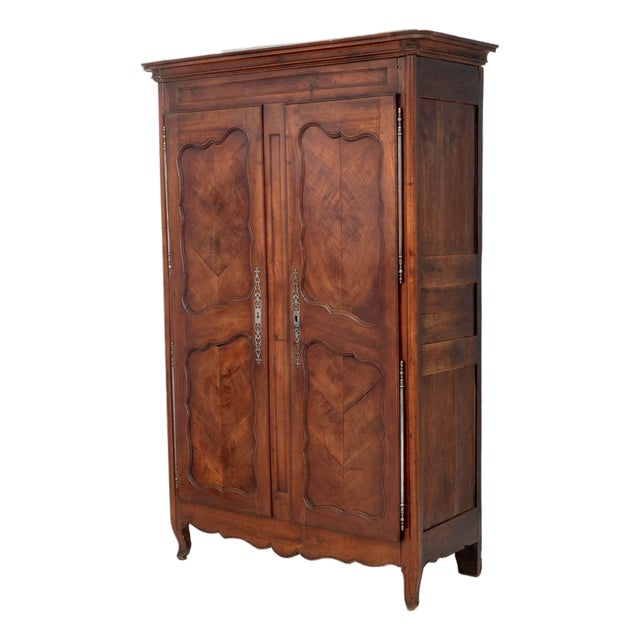 French Provincial Cherrywood Armoire, 18th Century For Sale