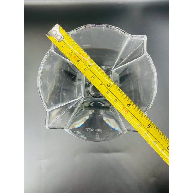 Late 20th Century Signed Miller Rogaska Pedestal Vase For Sale - Image 12 of 13