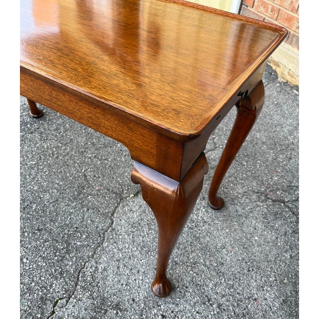 Brown English Mahogany Tea Table For Sale - Image 8 of 10