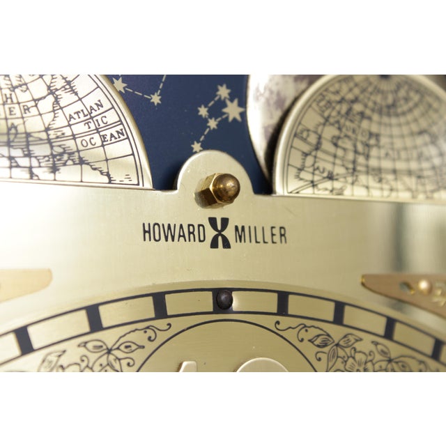 Brown Howard Miller Cherry Grandfather Hall Clock For Sale - Image 8 of 17