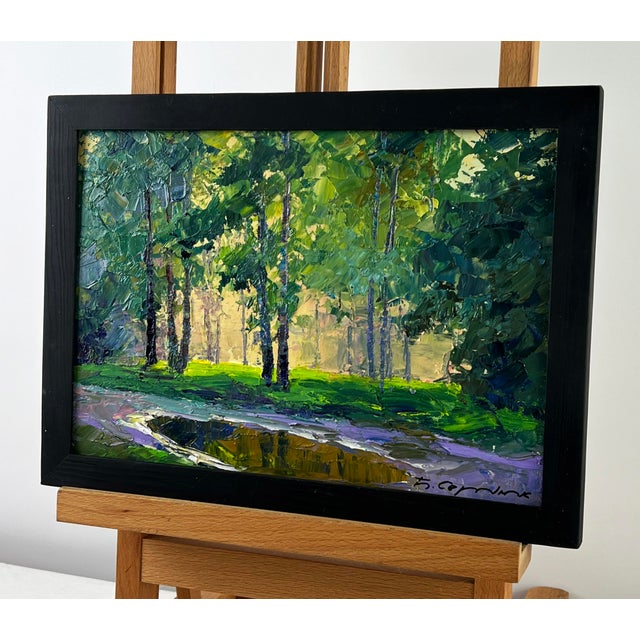 Impressionist Oil Painting Morning Park Serdyuk Boris Petrovich For Sale - Image 3 of 11