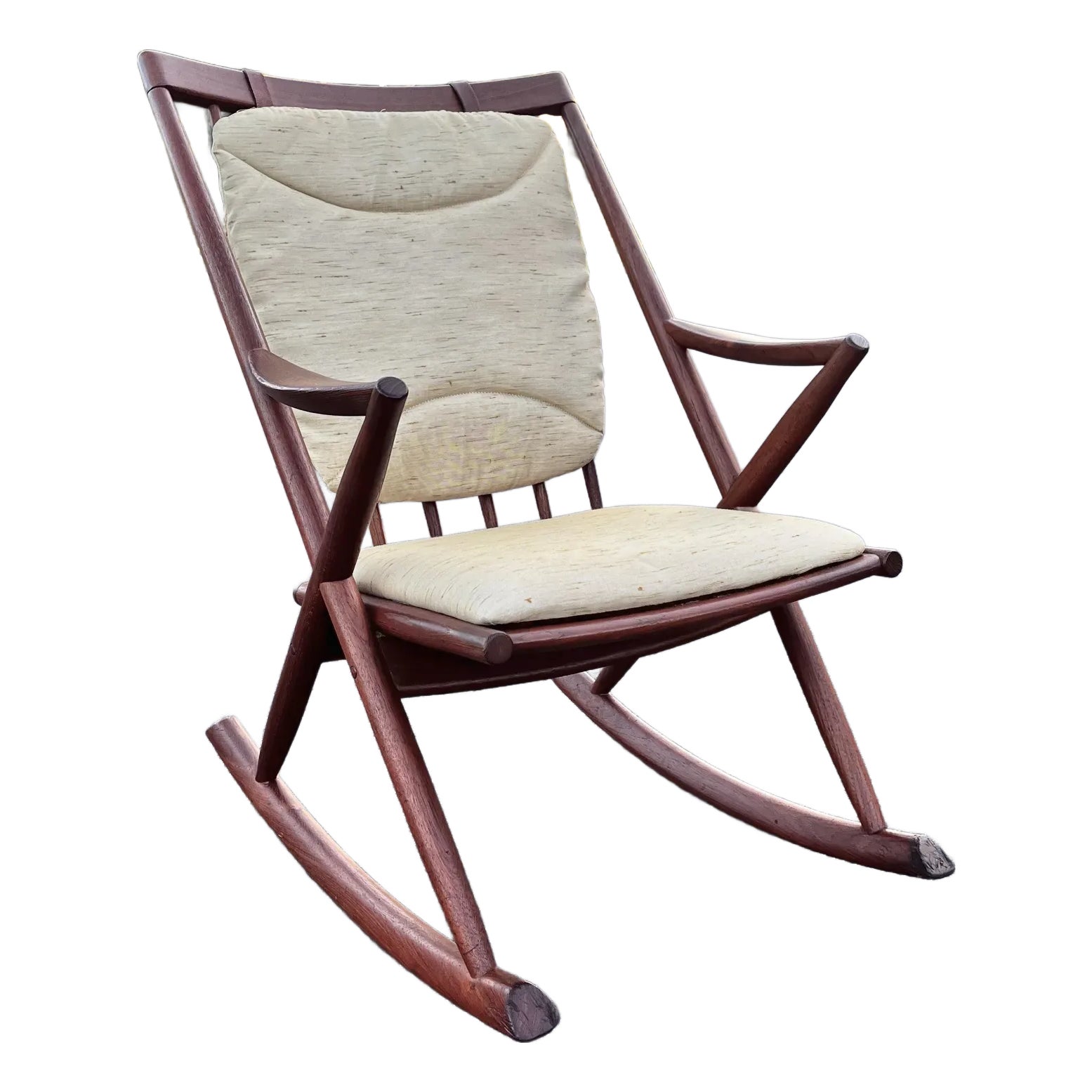 Danish Mid Century Modern Rocking Chair | by K D Furniture | Chairish