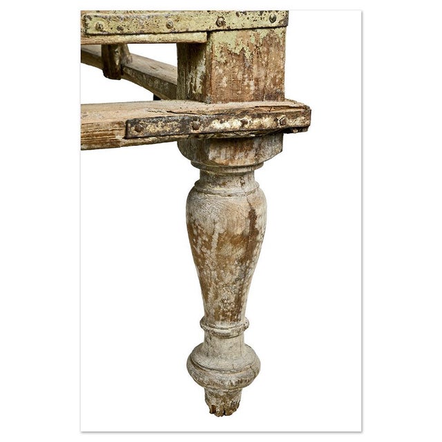 Large Coffee Table in Weathered Wood For Sale - Image 4 of 9