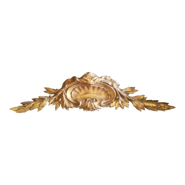 Antique French Bronze Ormolu Pediment For Sale