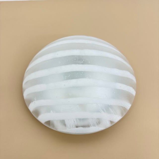 Glass Zebra Flush Mount from Peil & Putzler, Germany, 1970s For Sale - Image 10 of 18