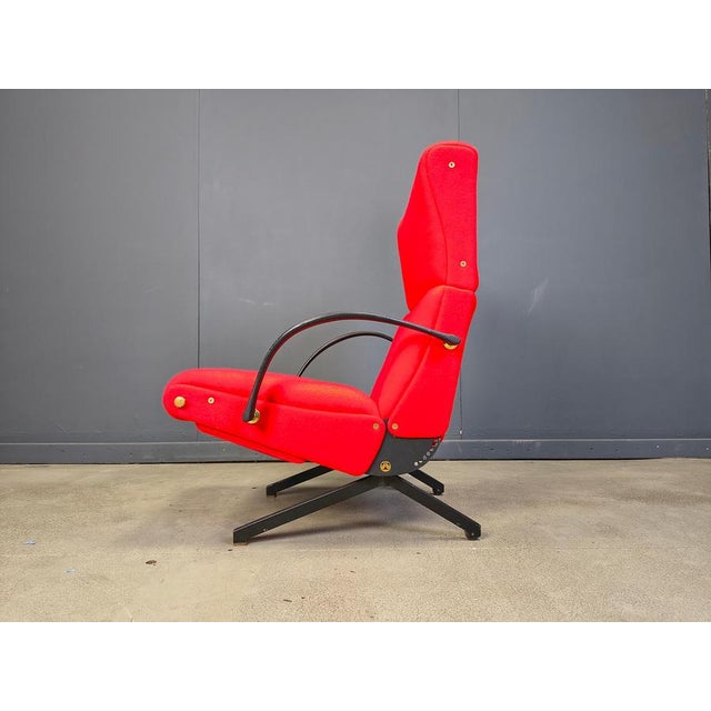 Metal Vintage P40 Lounge Chair attributed to Osvaldo Borsani for Tecno, 1960s For Sale - Image 7 of 16