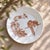 Magnificent antique round sepia-toned ironstone platter, signed Longwy Le Favori, circa 1870. Charming naturalistic sepia...