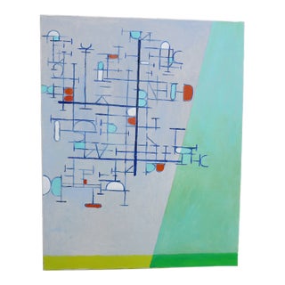 "Geometric Drawing 04" Original Abstract Painting For Sale