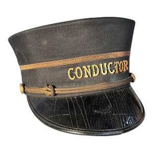 Antique Marshall Fields Train Conductor Cap