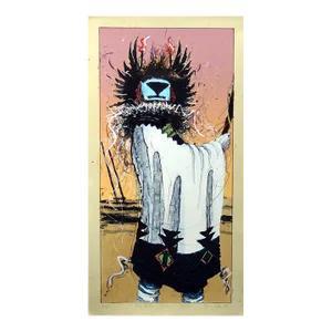 Larry Fodor "Crow Mother Kachina St II" Original Hand Signed Color Lithograph