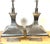 Late 20th Century Monumental Hand-Hammered Silver-Plated Modernist Table Lamps - a Pair For Sale - Image 4 of 18