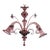 Large Mid-Century Aubergine Murano Chandelier in the Manner of Ercole Barovier For Sale