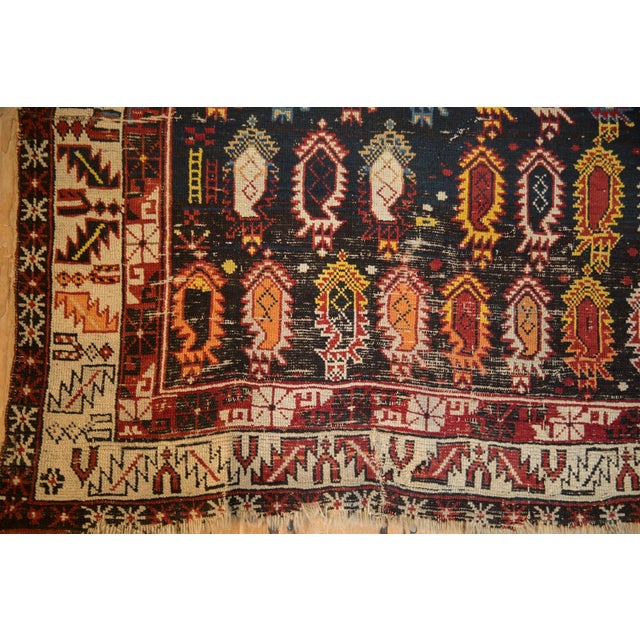 Antique Caucasian Rug - 3'9" x 4'10" For Sale In New York - Image 6 of 11
